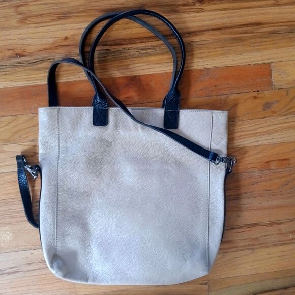 NOT Rationale EUGENIA cream leather tote stripe  Handmade Argentina - Picture 2 of 10